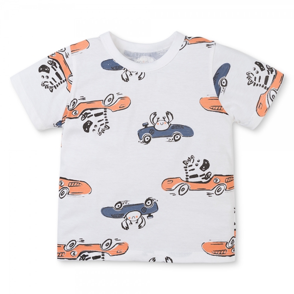 Bộ bé trai ngắn Animo Easy HN0425008 (1-4Y,Trắng-dương,TT04)