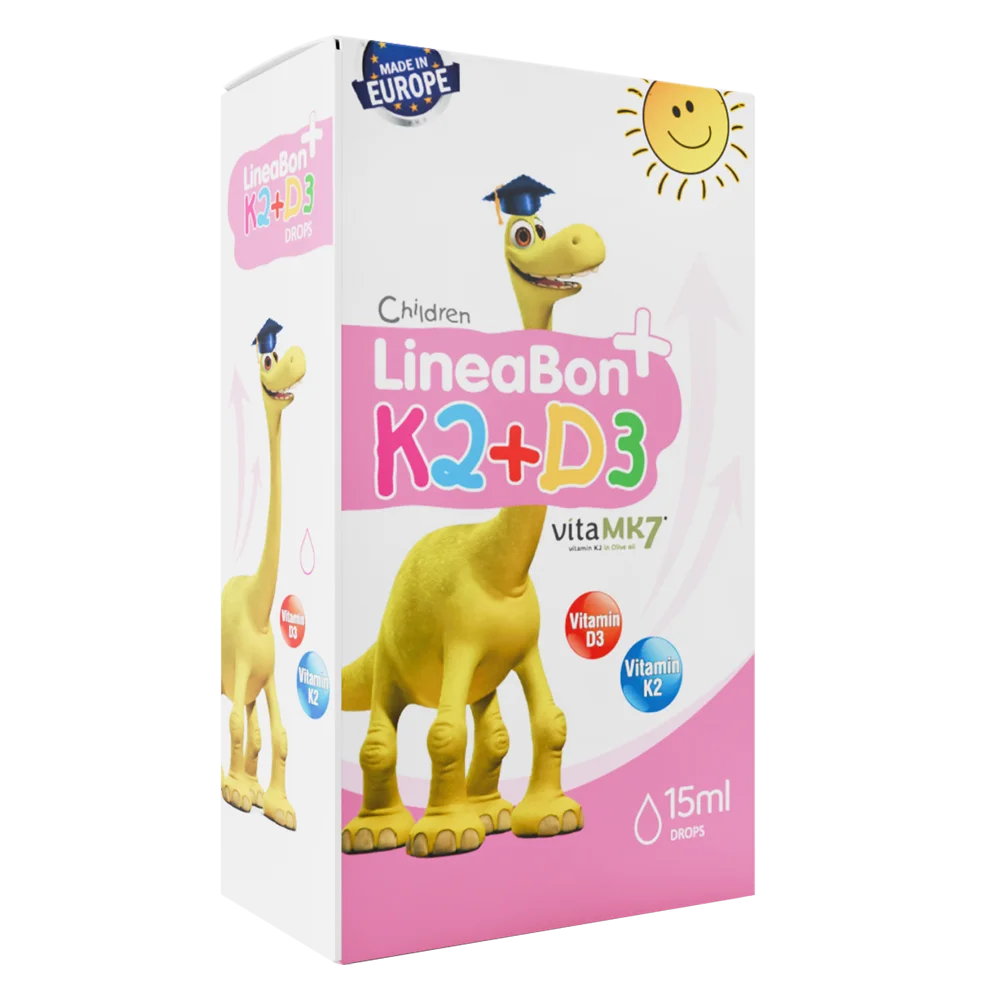 Combo 2 Thực phẩm bảo vệ sức khỏe Lineabon K2+D3 15ml