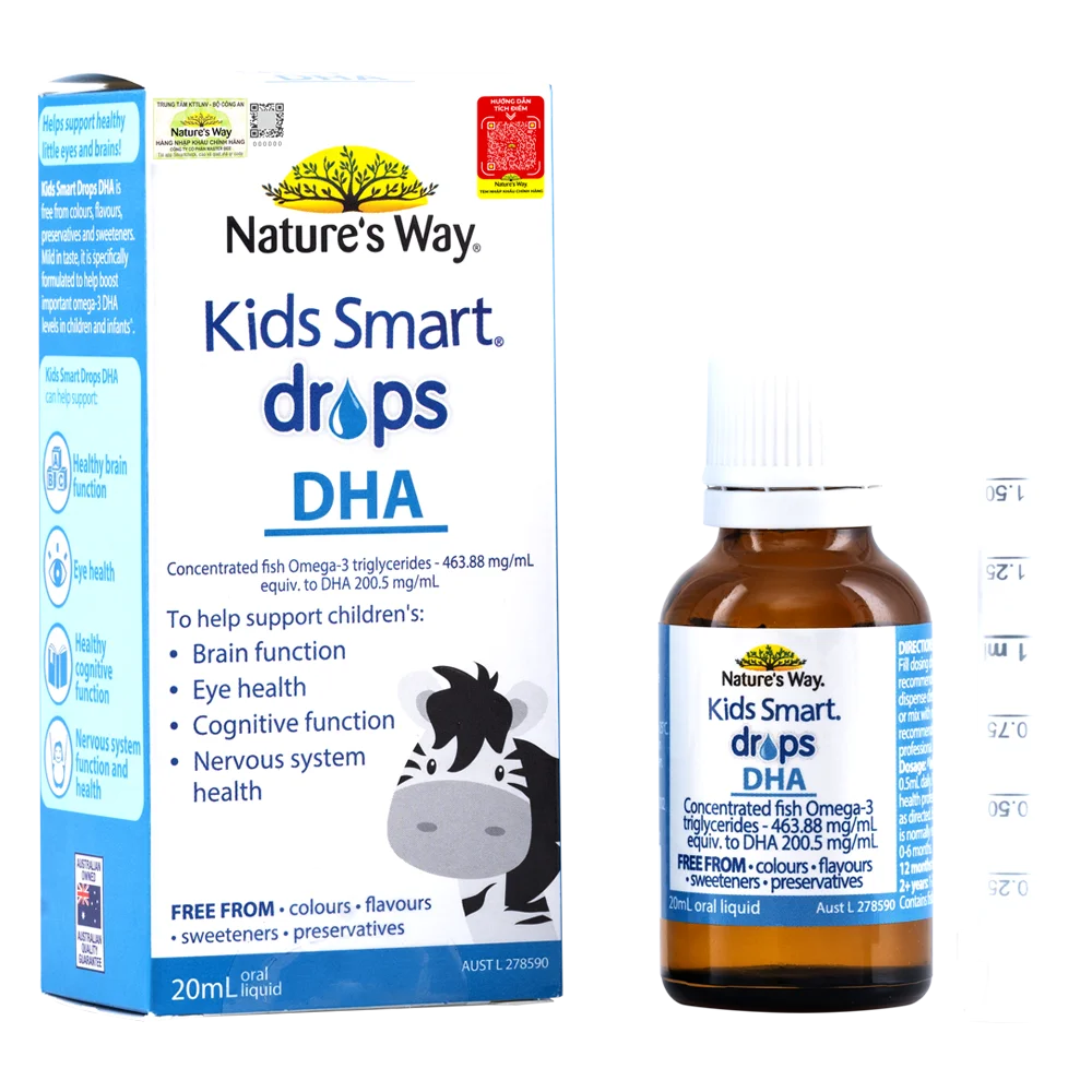 Thực phẩm bảo vệ sức khỏe Kids Smart Drops  DHA