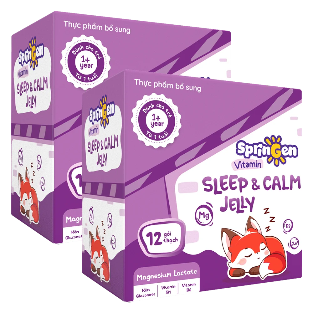 Combo 2 Thực phẩm bổ sung VITAMIN JELLY SPRINGEN SLEEP AND CALM