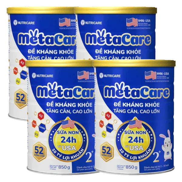 Combo 4 Sữa Metacare Eco 2+ 850g (2-10 tuổi)