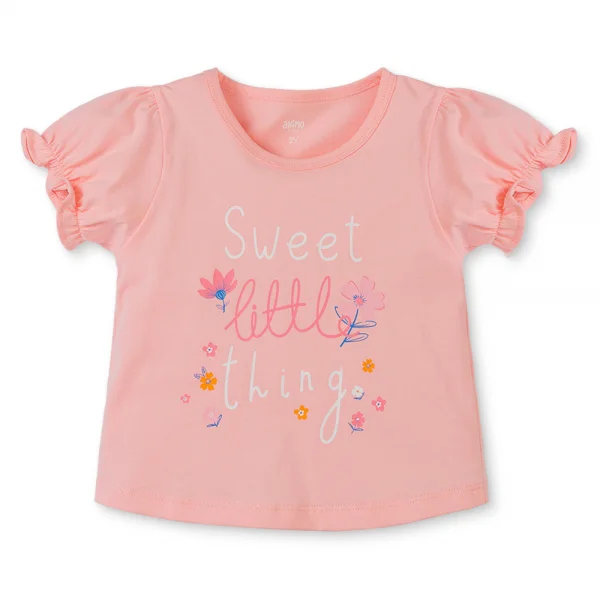 Bộ bé gái ngắn Animo Easy TX0425063 (1-4Y,Hồng,TT02)