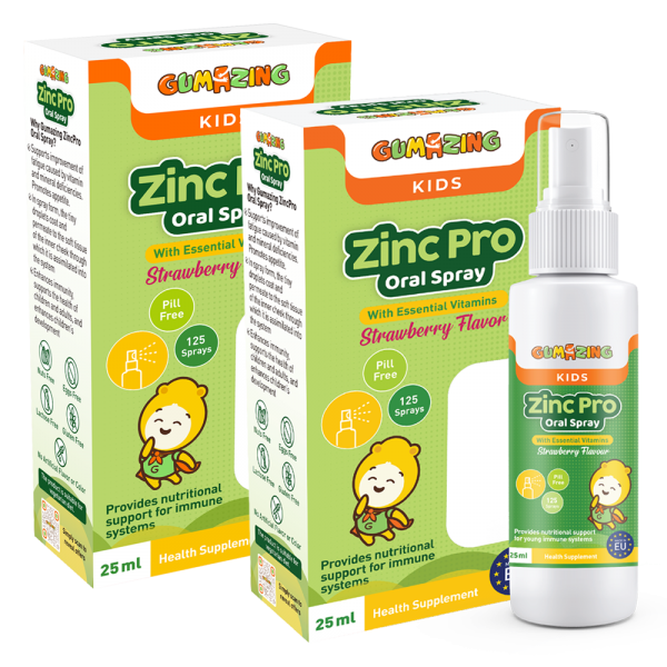 Combo 02 Thực phẩm bảo vệ sức khoẻ Gumazing Zinc Pro Oral Spray 25ml