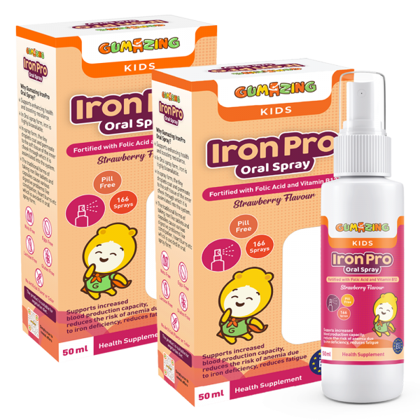 Combo 02 Thực phẩm bảo vệ sức khoẻ Gumazing Iron Pro Oral Spray 50ml