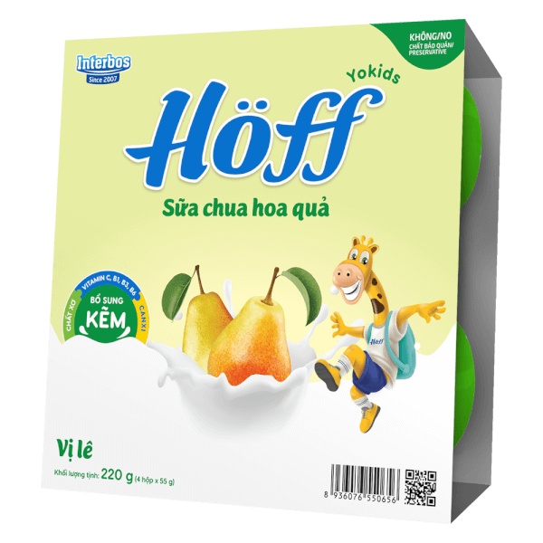 Sữa chua hoa quả  HӦff vị lê 55g