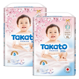 Combo 3 Tã quần Nhật Bản Takato siêu mềm mại (L, 68 miếng)