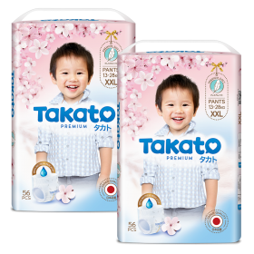 Quà tặng khi mua Combo 3 Tã quần Nhật Bản Takato siêu mềm mại (M, 76 miếng)