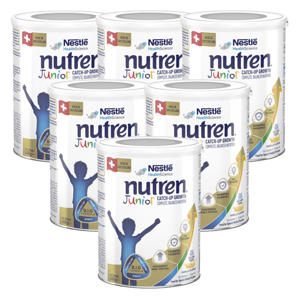 Combo 6 lon Thực phẩm dinh dưỡng Nutren Junior 400g (1-10 tuổi)