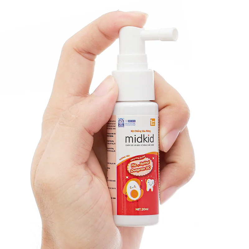 Xịt chống sâu răng Midkid hương táo 20mL