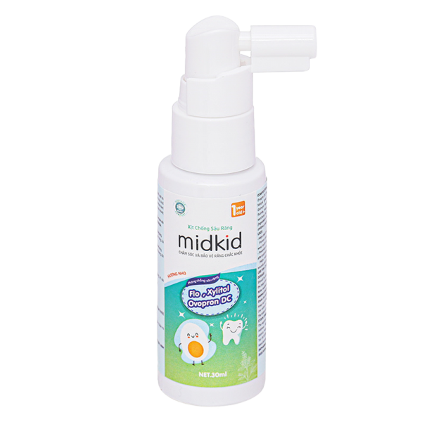 Xịt chống sâu răng Midkid hương nho 30mL