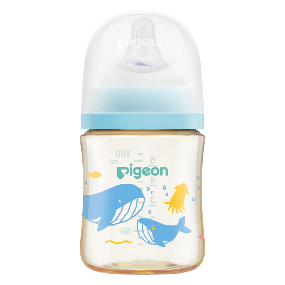 Bình Sữa Pigeon PPSU Softouch Baby-Friendly World 160ml, đại dương(SS)