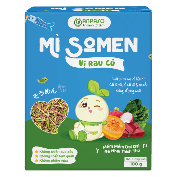 Mì Somen ăn dặm vị rau củ Anpaso 100g