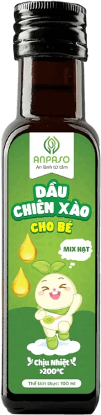 Dầu chiên xào cho bé vị mix hạt Anpaso 100ml