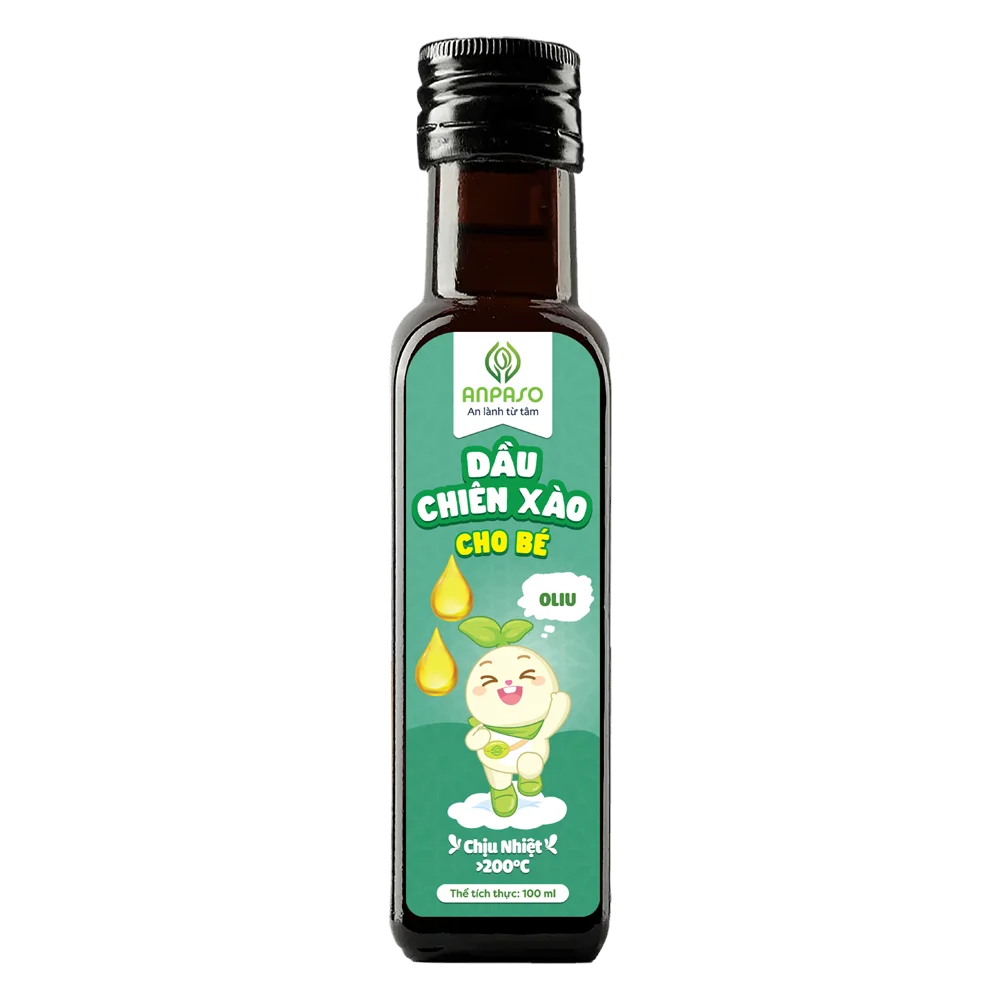 Dầu chiên xào cho bé vị oliu Anpaso 100ml
