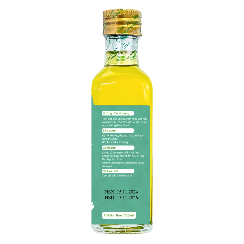 Dầu ăn dặm macca Anpaso 100ml