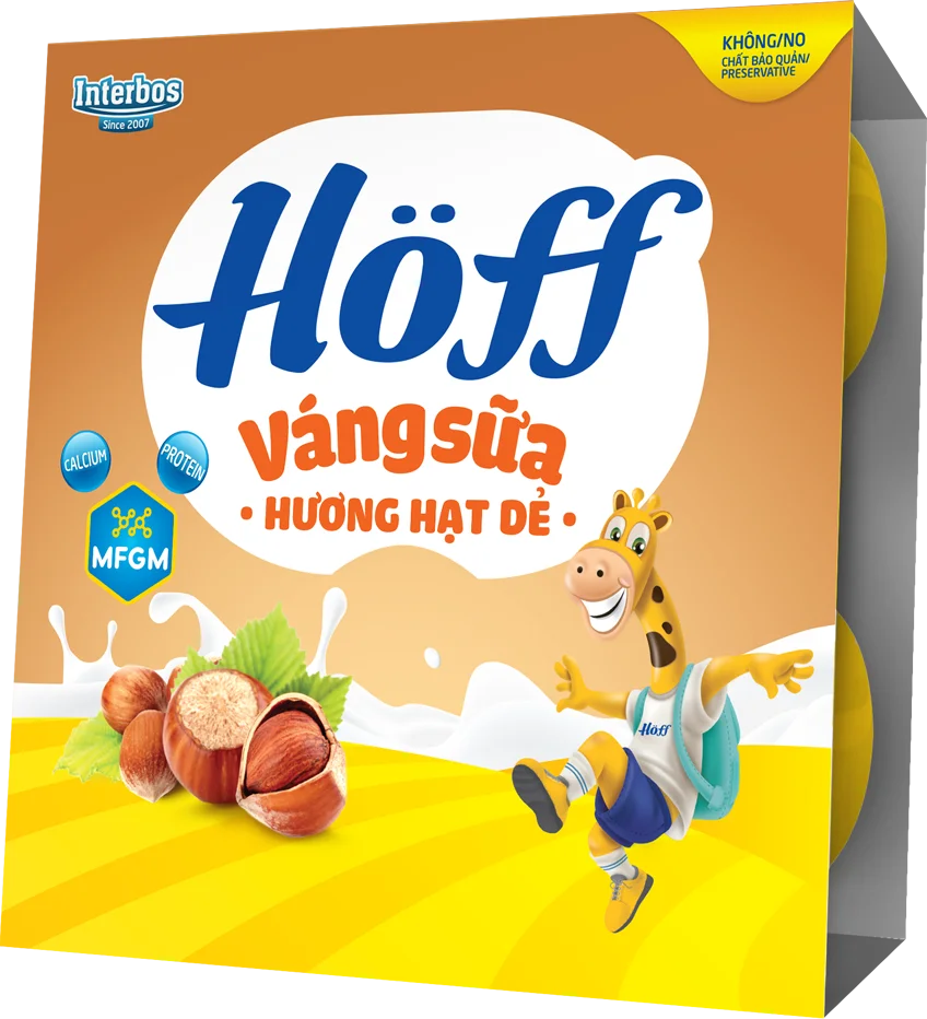 Combo 2 Váng sữa Hoff - Hạt dẻ (Lốc 4 hủ)