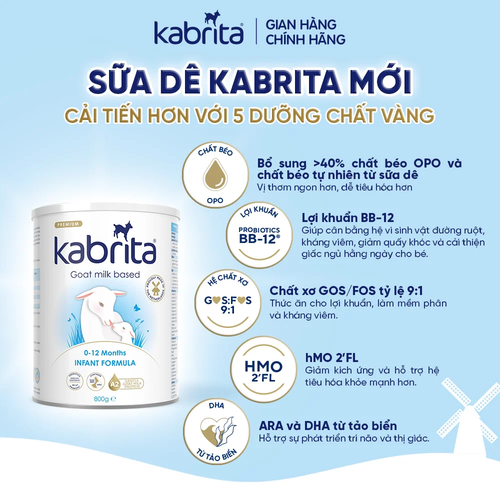 Sữa dê Kabrita Số 1 800g (0-12 tháng)