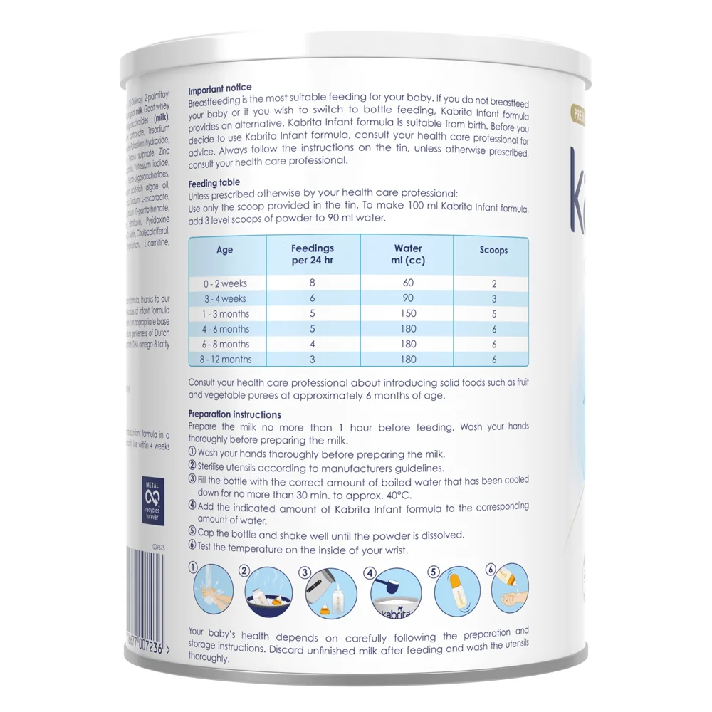 Sữa dê Kabrita Số 1 800g (0-12 tháng)