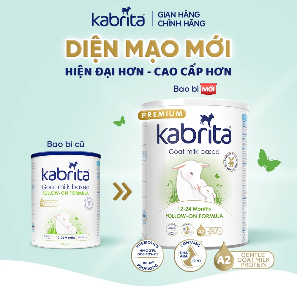 Sữa dê Kabrita Số 2 800g (1-2 tuổi)