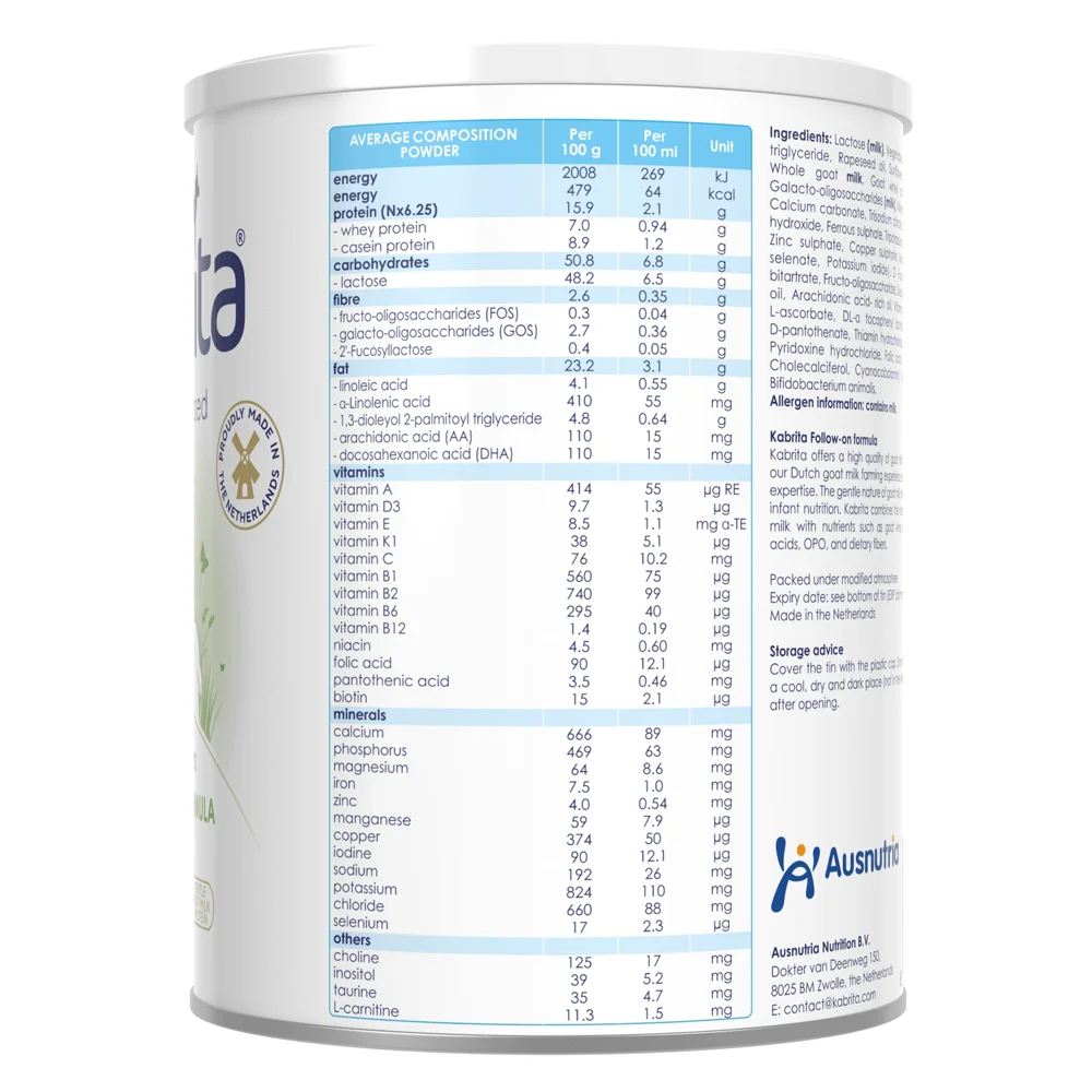 Sữa dê Kabrita Số 2 800g (1-2 tuổi)