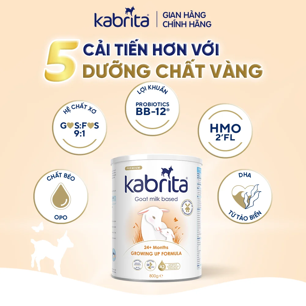 Combo 2 Sữa dê Kabrita Số 3 800g (từ 2 tuổi)