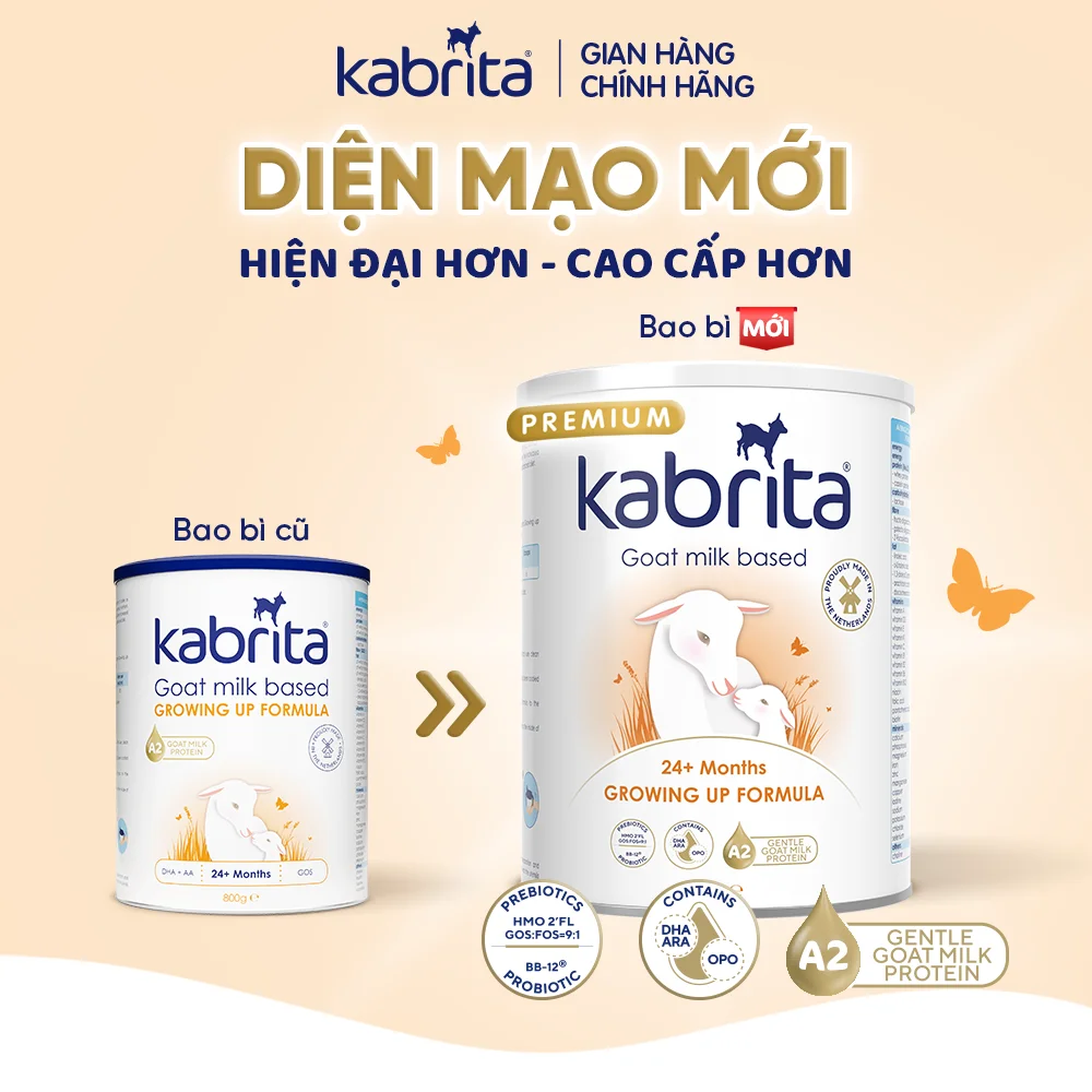 Combo 2 Sữa dê Kabrita Số 3 800g (từ 2 tuổi)