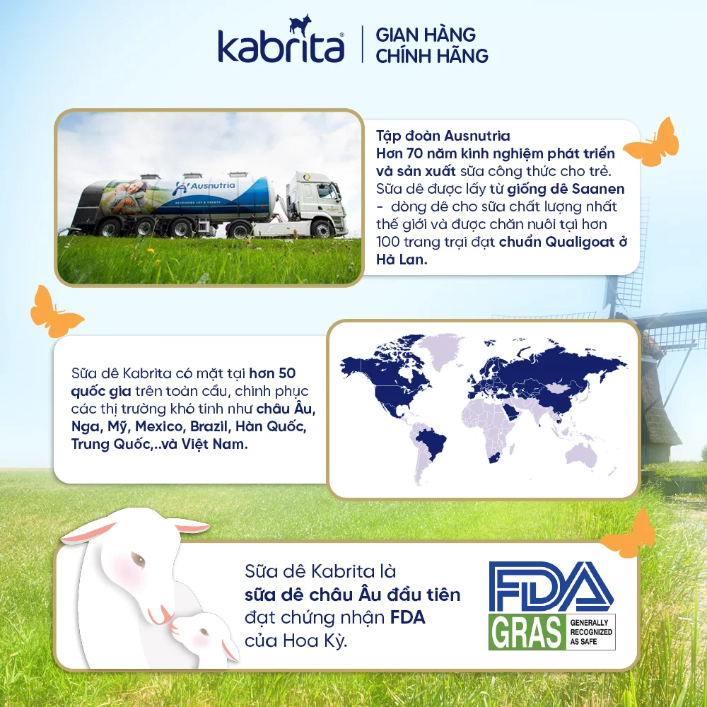 Combo 2 Sữa dê Kabrita Số 3 800g (từ 2 tuổi)