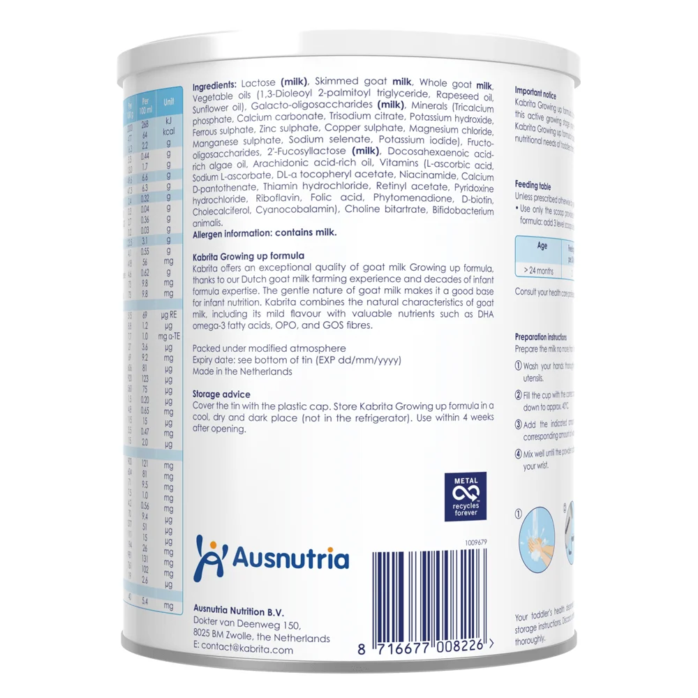 Combo 2 Sữa dê Kabrita Số 3 800g (từ 2 tuổi)