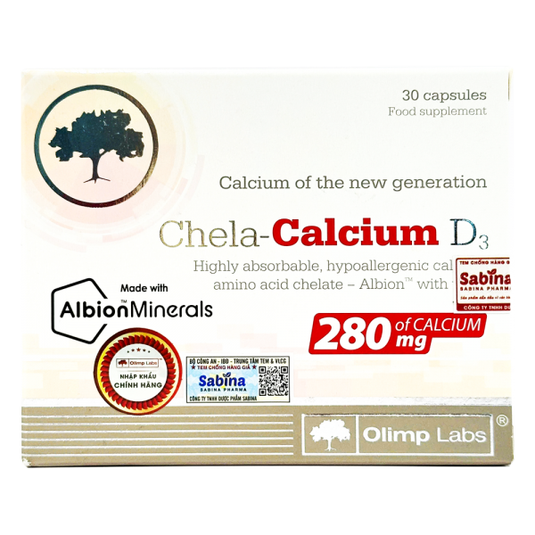 Thực phẩm bảo vệ sức khỏe Chela calcium D3