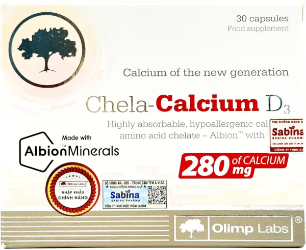 Thực phẩm bảo vệ sức khỏe Chela calcium D3