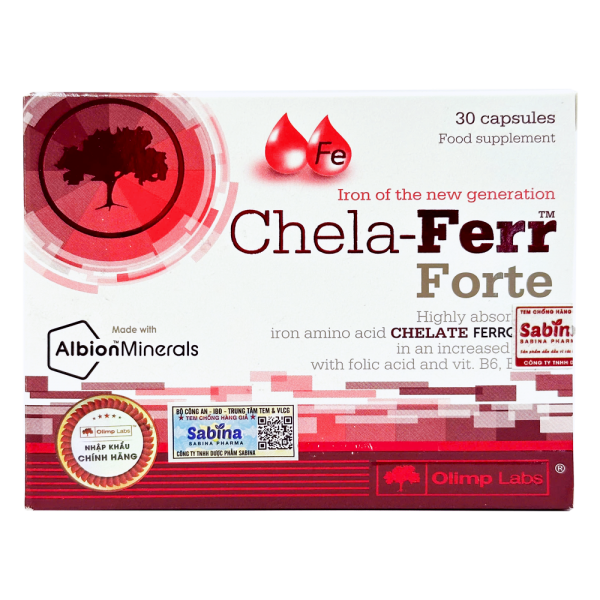 Thực phẩm bảo vệ sức khỏe Chela - Ferr Forte