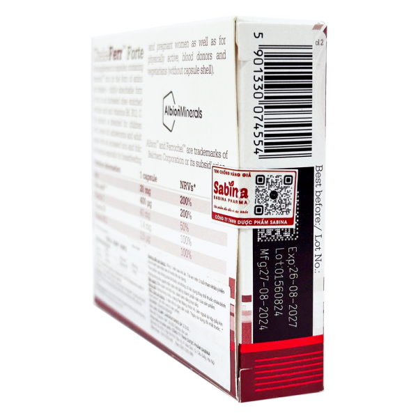 Thực phẩm bảo vệ sức khỏe Chela - Ferr Forte