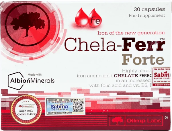 Thực phẩm bảo vệ sức khỏe Chela - Ferr Forte
