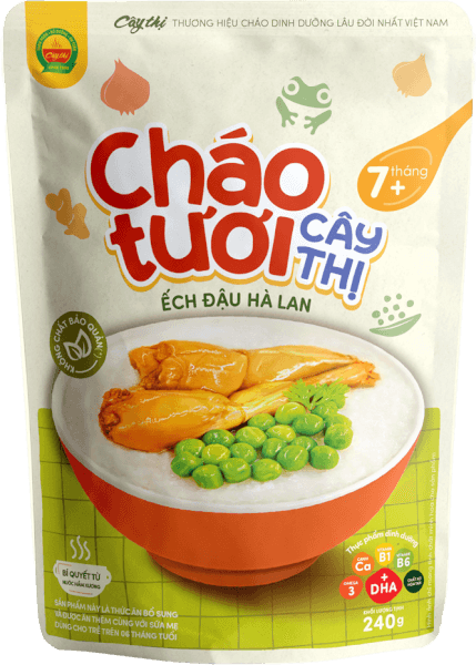 Cháo tươi ếch đậu hà lan Cây Thị (Giao bao bì ngẫu nhiên)