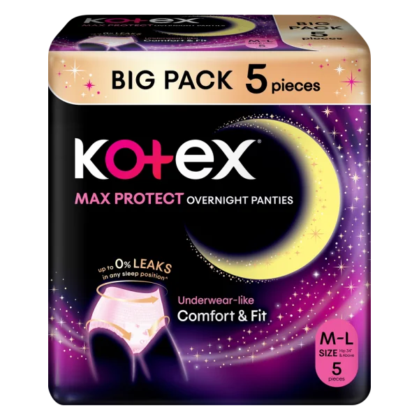 Băng vệ sinh quần Kotex M/L (5 miếng) (Giao bao bì ngẫu nhiên)