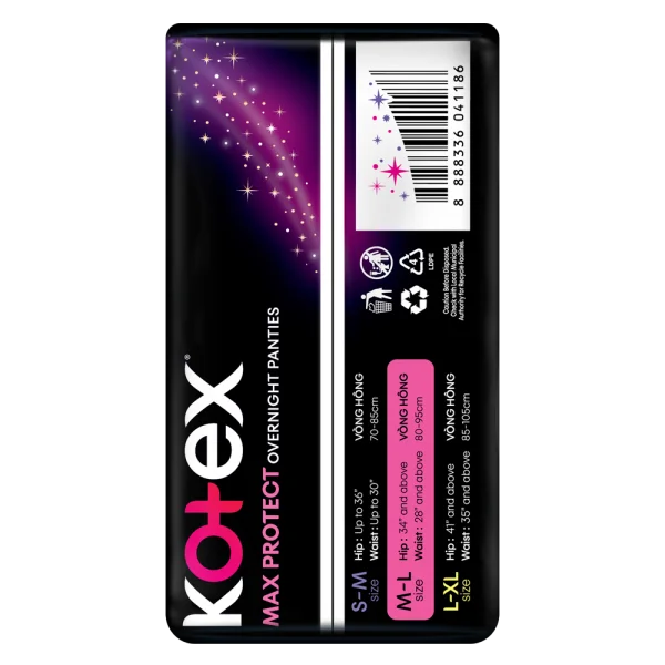 Băng vệ sinh quần Kotex M/L (5 miếng) (Giao bao bì ngẫu nhiên)