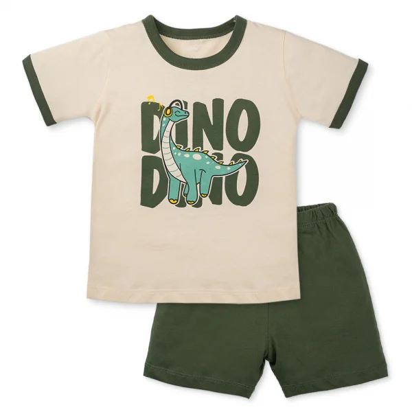 Bộ bé trai ngắn Animo Easy HN0225011 (1-4Y,Trắng-dương,NN02)