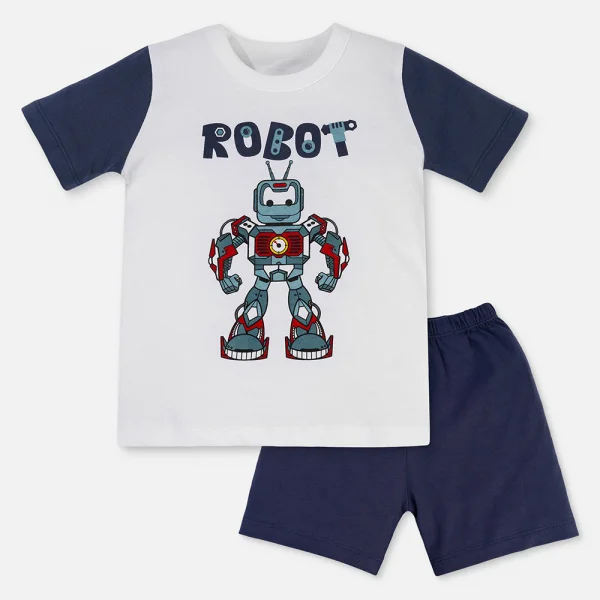 Bộ bé trai ngắn Animo Easy HN0325050 (1-4Y,Dương-dương,DD02)