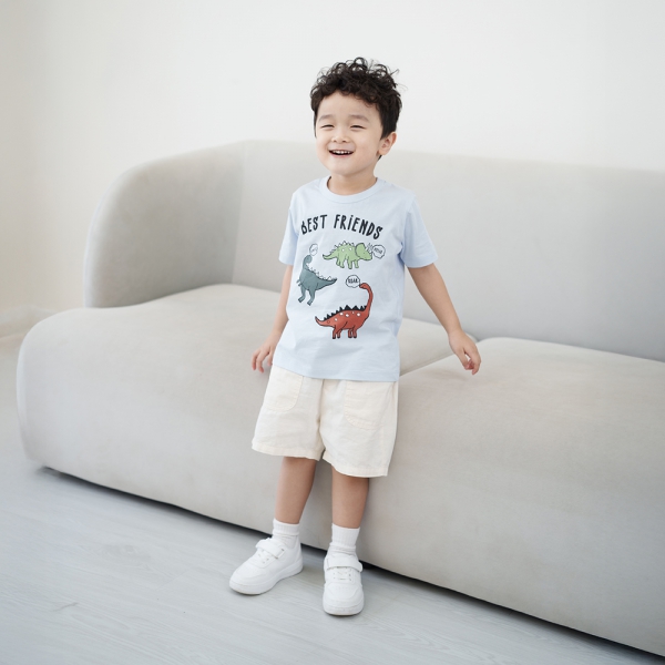 Áo bé trai tay ngắn Animo Easy HN0325062 (1-4Y,Xanh biển,NN02)