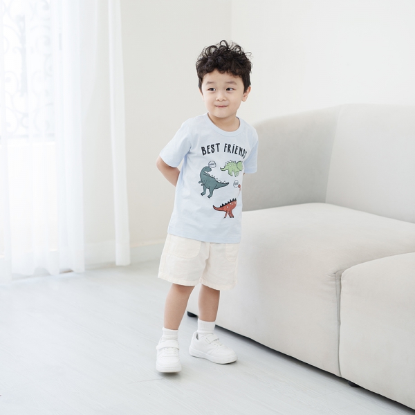 Áo bé trai tay ngắn Animo Easy HN0325062 (1-4Y,Xanh biển,NN02)