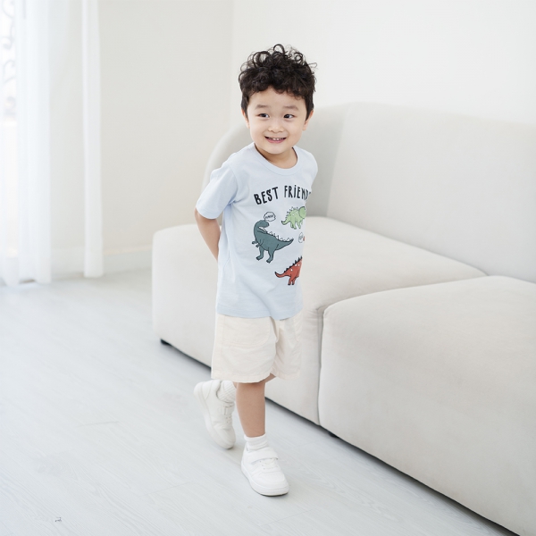 Áo bé trai tay ngắn Animo Easy HN0325062 (1-4Y,Xanh biển,NN02)