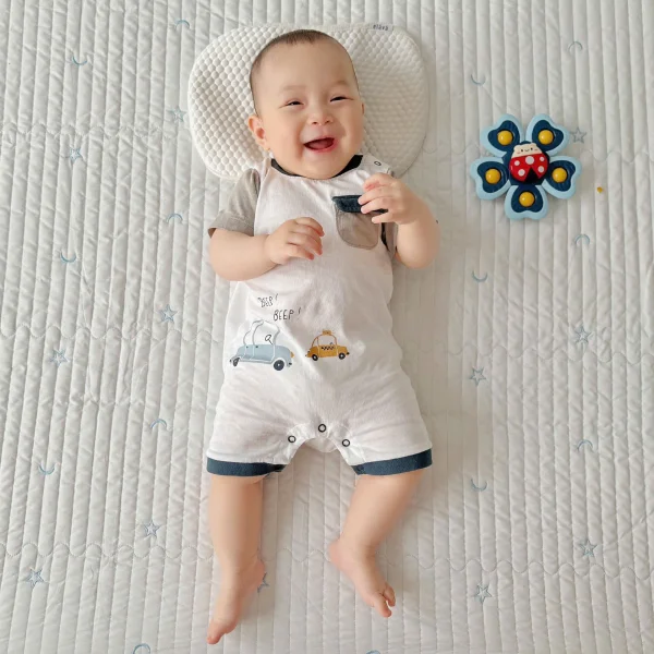 Bodysuit bé trai đùi Animo KK0325051-CC013 (0-12M,Trắng- Xám,NN02)