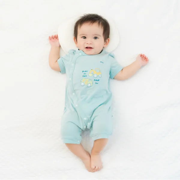 Set 2 Bodysuit modal kháng khuẩn đùi Animo VD0225021 (0-12M,Lá-trắng,TT06)