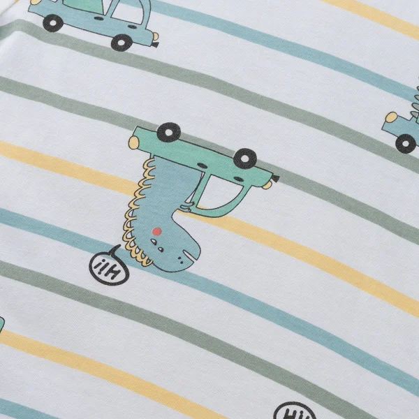 Bộ bé trai ngắn Animo Easy HN0325037 (1-4Y,Kem-cam,TT04)