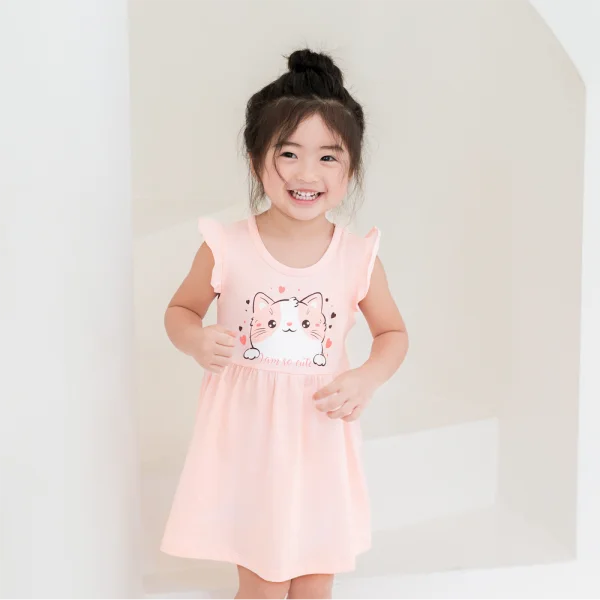 Đầm bé gái Animo Easy TX0325024 (1-4Y,Be,NN02)