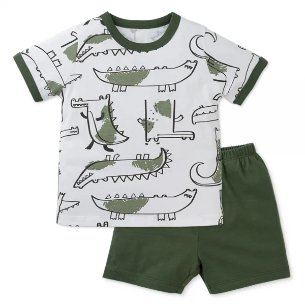 Bộ bé trai ngắn Animo Easy HN0425018 (1Y,Kem-xám,NN03)