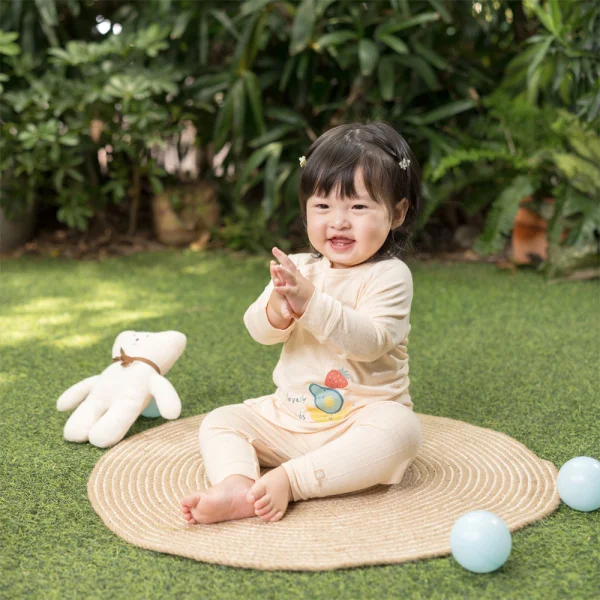 Set 2 bộ rayon chống muỗi dài Animo VD0425027 (0-24M,Kem -trắng,NN06)