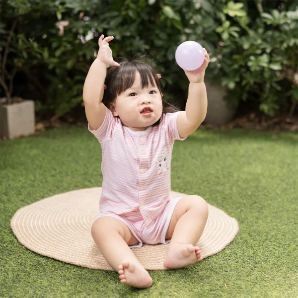 Set 2 bộ rayon chống muỗi ngắn Animo VD0425026 (0-24M,Hồng,NN06)