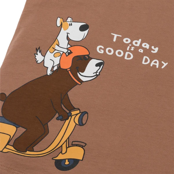 Bộ bé trai ngắn Animo Easy HN0425013 (1-4Y,Trắng-dương,TT02)