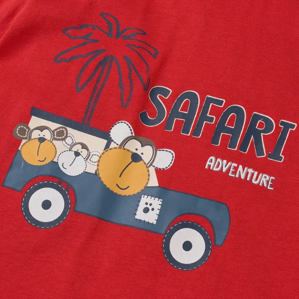 Bộ bé trai ngắn Animo Easy HN0425013 (1-4Y,Trắng-dương,TT02)